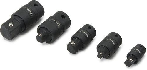 Titan TIT16150 Tools 16150 Locking Universal Joint Adapter Set - 5 Piece