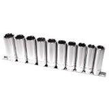 K Tool International KTI28200 SOCKET SET 1/2IN. DRIVE 10 PC METRIC DEEP