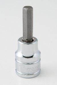 Titan TIT15658 15658 0.38 in. Drive Hex Bit Socket - 0.25 in., Pack Of 6