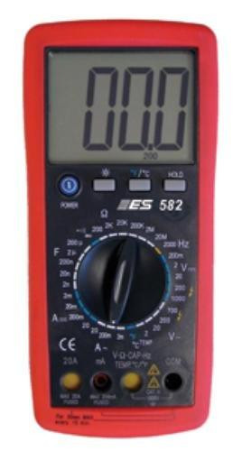 Electronic Specialties ESI582 ESI 582 Red 7.75" x 3.5" Deluxe Digital Multimeter