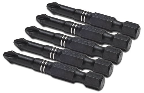 Titan TIT16075 5 Piece. 2" Phillips PH2 Impact Bit Set