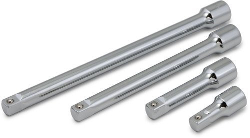 Titan TIT68152 Chrome Extension Set, 4 Piece, 3/8" Drive, 1-3/4", 3", 6" and 8"