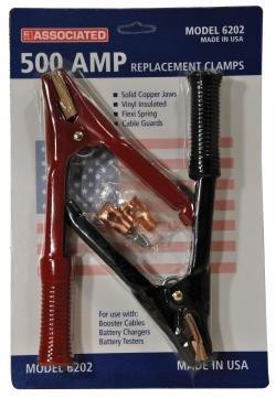 Associated ASO6202 Clamps Battery 500Amp Copper Vinyl Insulation