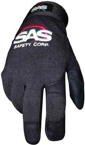 SAS Safety SAS6655 Mechanic's Pro Tool Safety Gloves, Black, XX-Large
