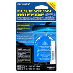 ITW PERMATEX INC PTX81844 Rearview Mirror Adhesive, Adhesive 0.3mL and Activator Ampule 0.6mL Carded, Case of 12