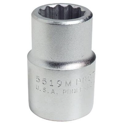 Proto PRO5528M Chrome Socket, 3/4" Drive, 28mm, 12 Point, Shallow Proto INDUSTRIAL