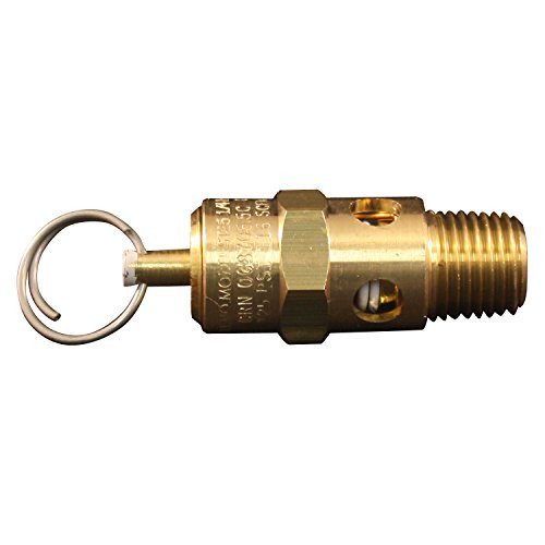 Milton Industries MILS1090-125 Milton 1/4" MNPT ASME Safety Valve - 125 PSI Pop off Pressure