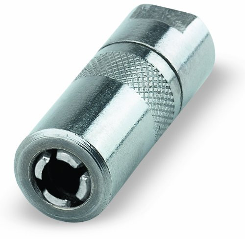 Airgas Safety LMXLX-1400 Grease Gun Coupler, Standard Duty, 1/8" NPT Threads, Spring Loaded Ball Check, 6000 Max PSi