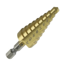 Step Drill Bit 1/4"-3/4" K Tool International KTI71237 KTI71237