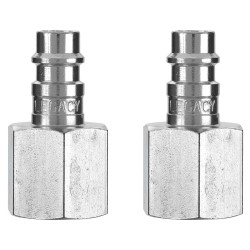 Legacy Manufacturing LEGA53630FZ-2PK Flexzilla Pro High Flow Plug, 1/4" Body, 3/8" FNPT, 2 Pack