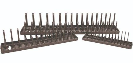 K Tool International KTI72475 KTI Socket Holder Set (3 Pc Metric Gray)