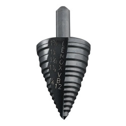 Vise Grip LEX30912 Lenox 30912-VB12 Vari-Bit 7/8-Inch, 1-1/8-Inch, 1-7/32-Inch, 1-1/4-Inch and 1-3/8-Inch Step Drill Bit with 3/8-Inch Shank
