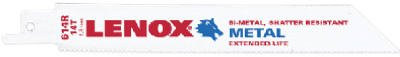 Vise Grip LEX20562 Lenox -610R 6" x 3/4" x 0.035" 10 Teeth Reciprocating Saw Blade (Pack of 5)