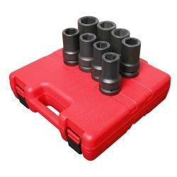 Sunex SUN5681 5681 8 Piece 1" Drive Deep SAE Impact Socket Set