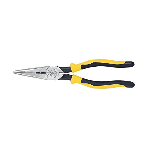 Klein Tools KLEJ203-8N 8'' (203 mm) Journeymanâ„¢ Heavy-Duty Long-Nose Pliers Side-Cutting & Stripping