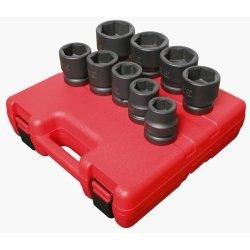 Sunex SUN5699 5699 9 Piece 1" Drive Standard SAE Jumbo Impact Socket Set