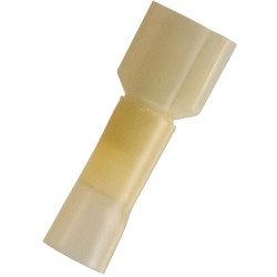 The Best Connection JTT2377J 12-10 .250 Yellow CS FI H.S. M Disconnect - 10 Piece