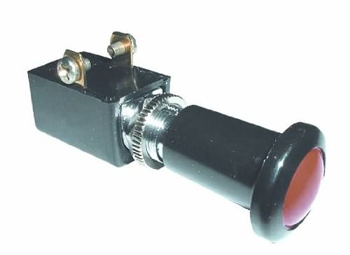 The Best Connection JTT2670F JT & T Products () - 15 AMP @ 12 Volt - S.P.S.T., Illuminated Push-Pull Switch, Red