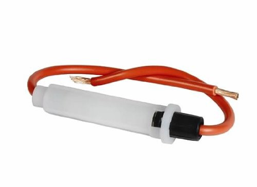 The Best Connection JTT2527F JT & T Products () - In-Line Glass Fuseholder with 7" Cut 12 AWG Orange Wire and 30 AMP AGC Glass Fuse, 2 Pcs.