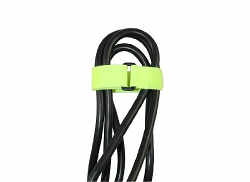 The Best Connection JTT20-8-13 JT & T Products () - 8" Hook & Loop Strip-Tie Fasteners with Buckle, Neon Yellow, 8 Pcs.