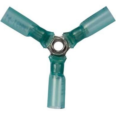 The Best Connection JTT2286J 16-14 AWG 4-WAY X CS HEAT SHRINK CONNECTOR - BLUE