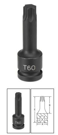 Grey Pneumatic GRE2147T 1/2" Drive x T47 Internal Star Impact Driver