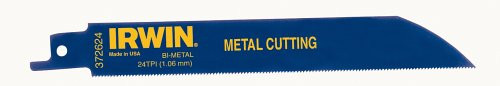 Vise Grip HAN372624P5 Metal Cutting Reciprocating Saw Blades - irwin 6" reciprocating saw blade 24tpi (5 pack)