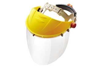 Gateway Safety GWS679 Faceshield with Headgear and Visor, Venom, Clear 15-1/2" x 8" Shield, Tension Adjustment in Headgear