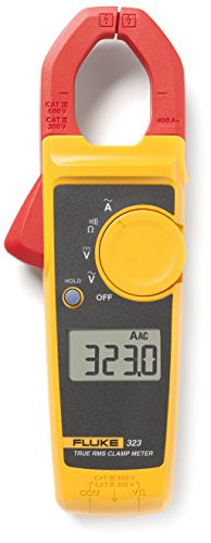 Fluke FLU323 Clamp Meter, AC/DC, 400A, 65-400 Hertz