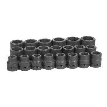 Grey Pneumatic GRE9021 9021 1 in. Drive 21 Piece Fractional Set 0.75 in. to 2 in.