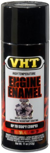 SHERWIN WILLIAMS DUPSP124 Vht High Temperature Engine Enamel Gloss Black 11 Oz. Aerosol - Lot of 6