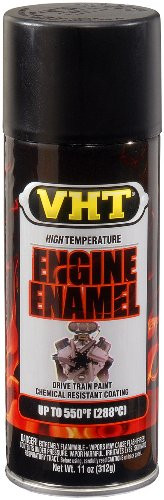 SHERWIN WILLIAMS DUPSP130 Vht High Temperature Engine Enamel Flat Black 11 Oz. Aerosol - Lot of 6