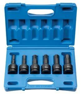 Grey Pneumatic GRE8196MH (8196MH) 3/4" Drive 6-Piece Hex Driver Metric Socket Set