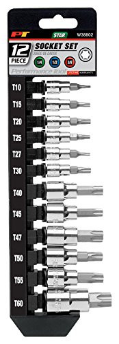 PERFORM TOOL W38802 STAR BIT SOCKET SET