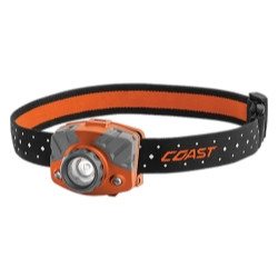 "Coast Products, Inc." COS20620Coast Products, Inc. FL75R 530 Lumen Rechargeable Focusing LED Headlamp with Twist Focus and Dual Color Light Modes