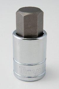 Titan TIT15666 15666 0.5 in. Drive Hex Bit Socket - 0.75 in., Pack Of 6