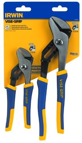 Vise Grip VGP1773639 Vise Grip Tools VISE-GRIP Groove Joint Pliers Set, 2-Piece, 8 inch and 10 inch ()