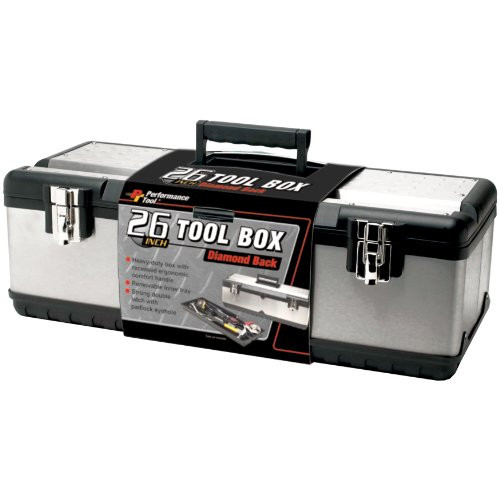 WILMAR WLMW54026 Performance Tool 26 Inch Steel Tool Box With Removable Tote