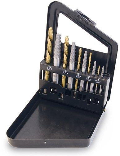 Titan TIT16013 Tools 16013 10 Screw Extractor and Left Hand Drill Bit Set