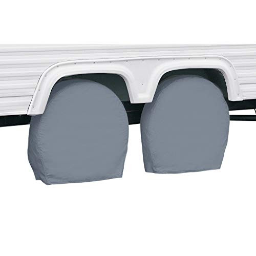 Classic Accessories 84161001 - Over Drive RV Wheel Covers, Wheels 27" - 30" Diameter, 8.75" Tire Width, Grey (2-pk)