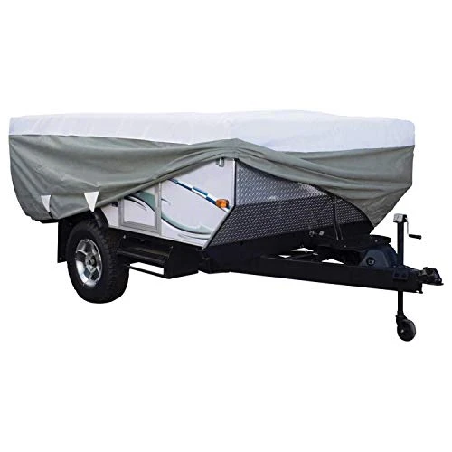 Classic Accessories 40163106 Over Drive PolyPRO3 Deluxe Pop-Up Camper Trailer Cover, Fits 12' - 14' Trailers ()