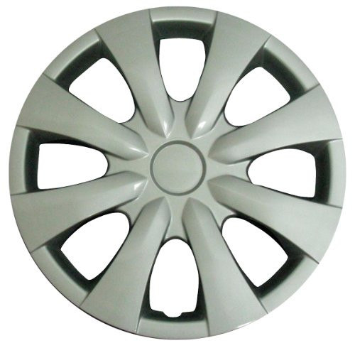 COAST2COAST 45015S CCI IWC450-15S 15 Inch Clip On Silver Finish Hubcaps - Pack of 4