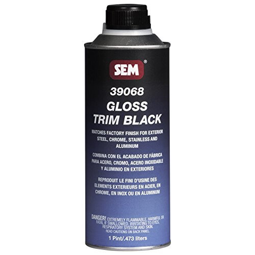 SEM Products SE39068 SEM Black Gloss Trim Acrylic Coating - 1 Pint