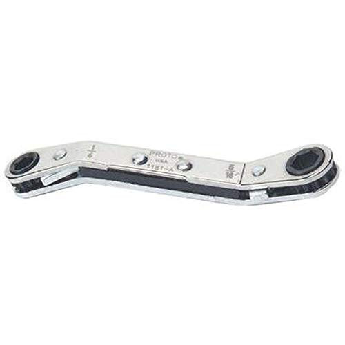 DeWalt PO1182A Stanley Proto J1182-A Offset Ratcheting Box Wrench 3/8 X 7/16