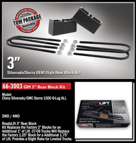 READYLIFT 663003 07-14 GM 1/2T 3.0 BLKKIT