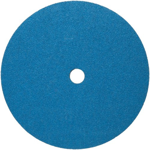 NORTON DOOR CONTROLS NR38591 Norton BlueFire F826P Abrasive Disc, Fiber Backing, Zirconia Alumina, 7/8" Arbor, 7" Diameter, Grit 60 (Box of 25)