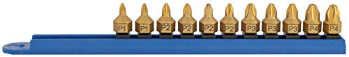 Mayhew MY16002 Tools Titanium-Coated Low-Profile Dual Drive Set, Phillips, 10-Piece