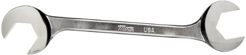 Martin Sprocket & Gear MT3721MM Martin Forged Alloy Steel 21mm Opening 15 and 60 Degree Angle Hydraulic Wrench, 190.5mm Overall Length, Chrome Finish