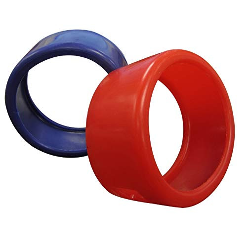 Mastercool ME91553-EE , 3-1/8" Red and Blue Gauge Protector Set (Pack of 15 pcs)