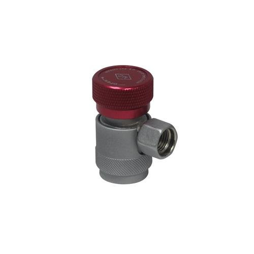 Mastercool ME82834-SLR 82834-SL Red/Silver 14mm-F x 16mm High-Side Manual R134a Safety Lock Coupler